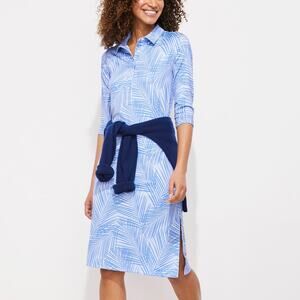 Vineyard Vines | Blue Sankaty Margo Midi Shirt Dress